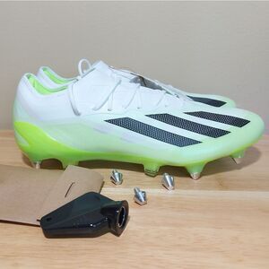 Adidas X Crazyfast. 1 SG Soccer Cleats IE6626 White Lucid Lemon Men’s Size 9.5